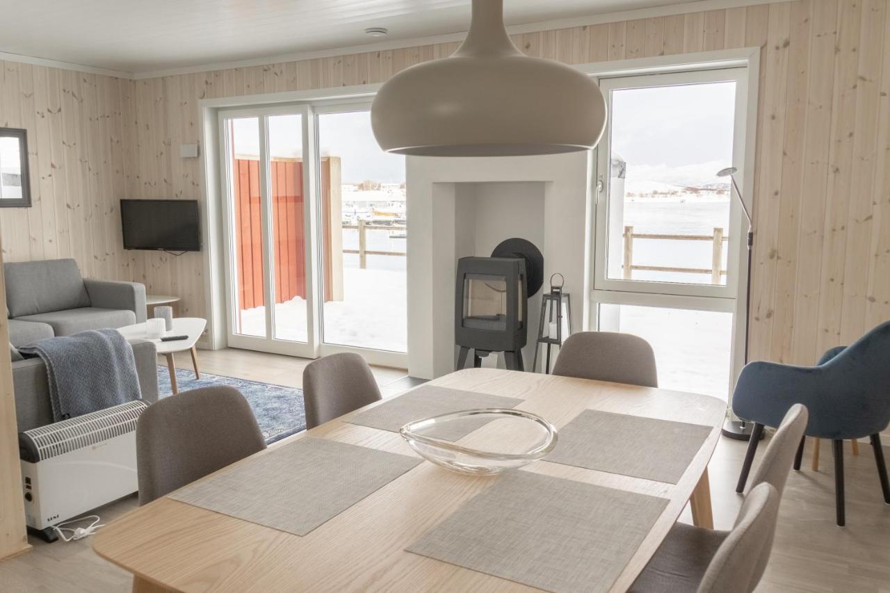 فيلا Gravdal في Brand New Nappstraumen Seaview Cabin المظهر الخارجي الصورة