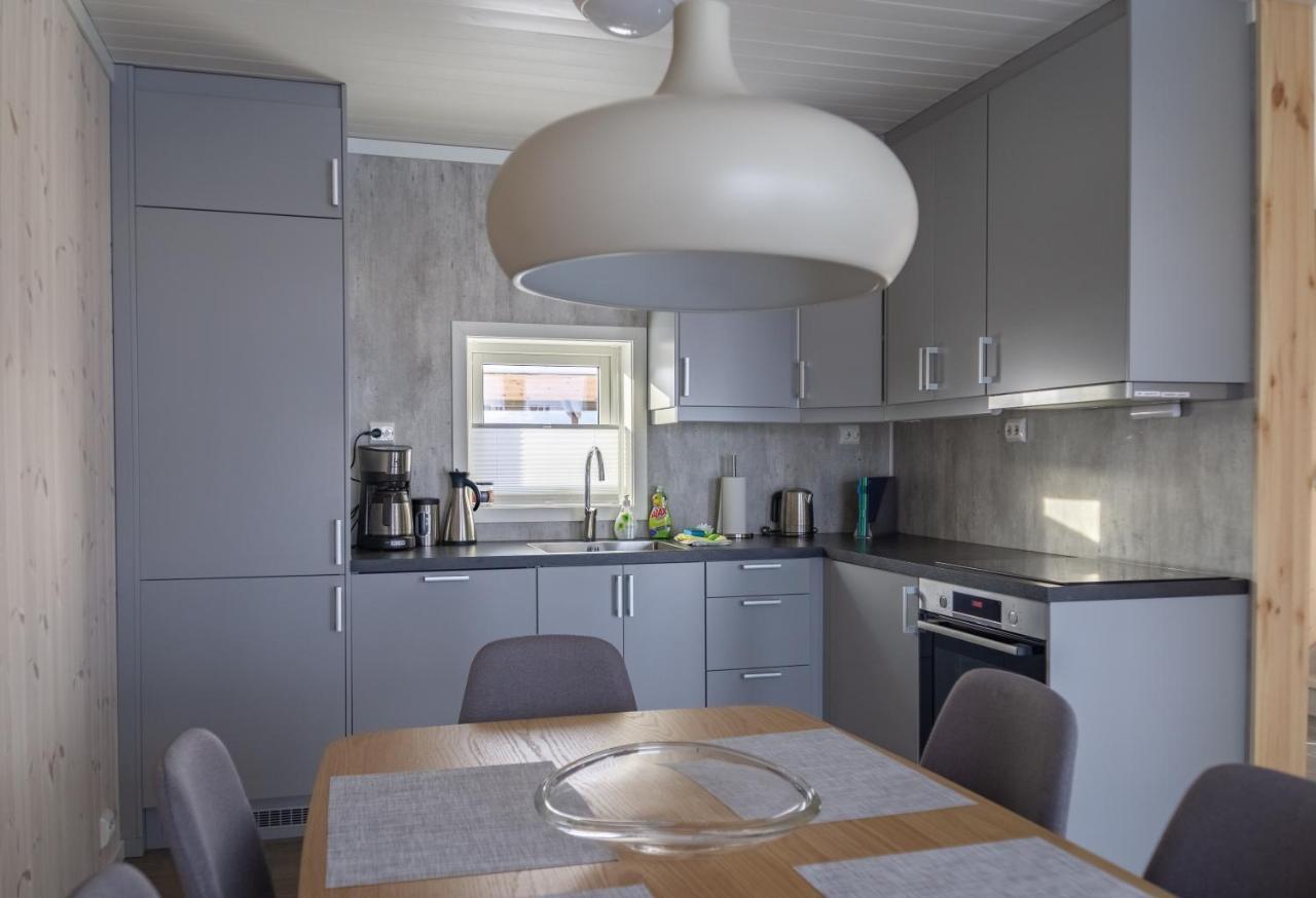 فيلا Gravdal في Brand New Nappstraumen Seaview Cabin المظهر الخارجي الصورة