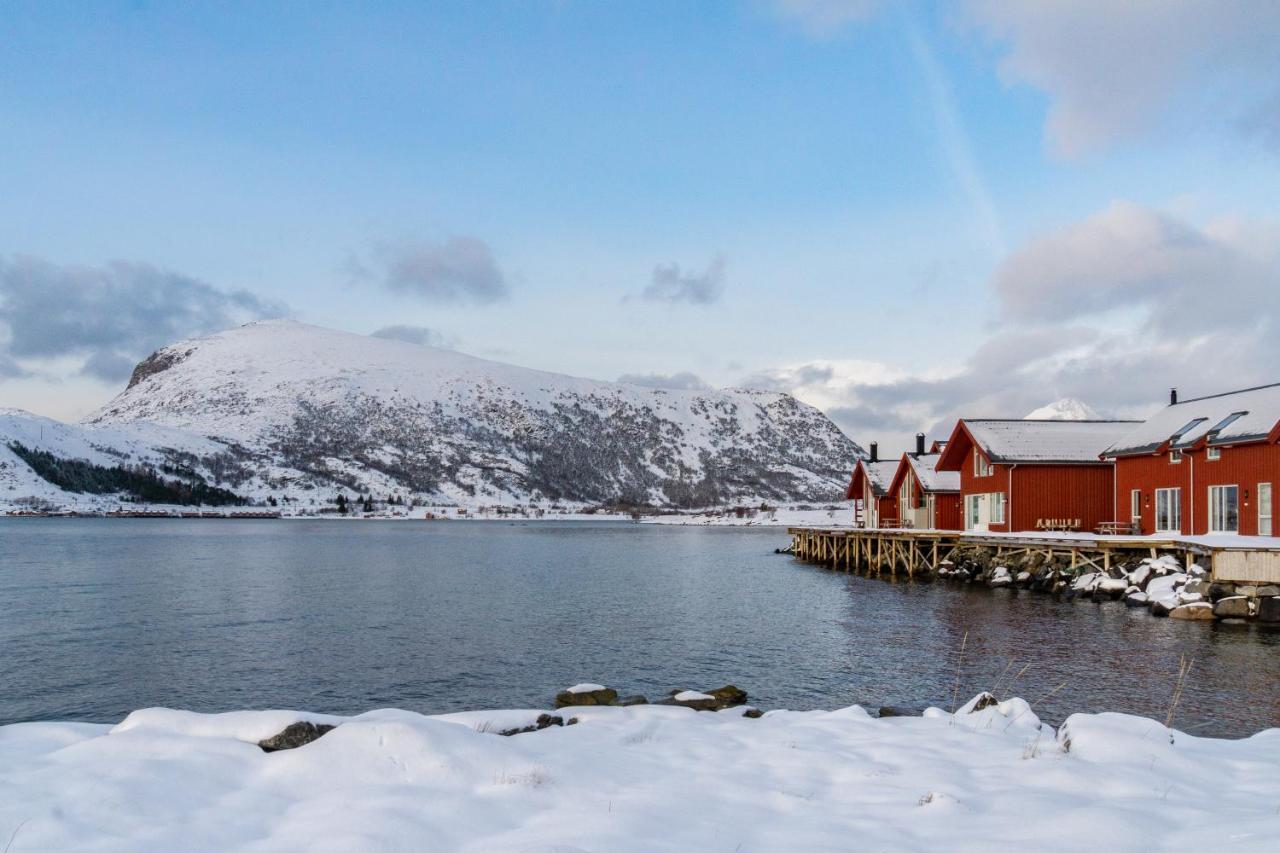 فيلا Gravdal في Brand New Nappstraumen Seaview Cabin المظهر الخارجي الصورة