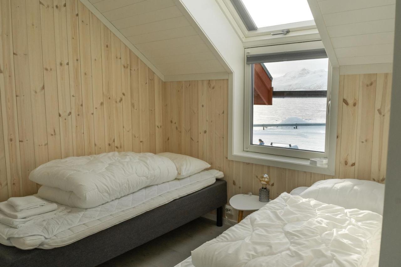 فيلا Gravdal في Brand New Nappstraumen Seaview Cabin المظهر الخارجي الصورة