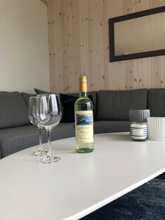 فيلا Gravdal في Brand New Nappstraumen Seaview Cabin المظهر الخارجي الصورة